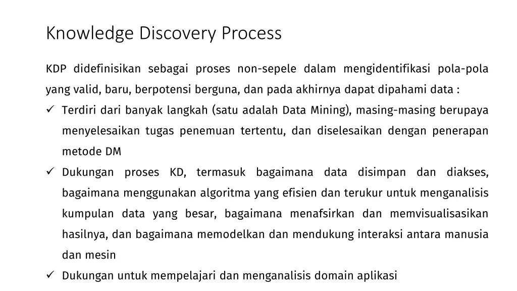 knowledge discovery process 1