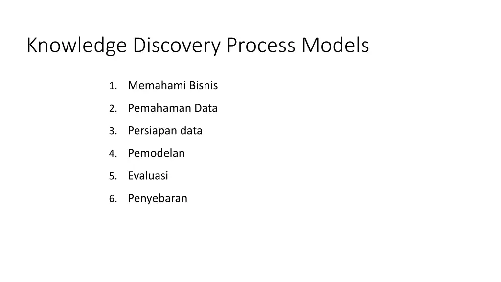 knowledge discovery process models 1