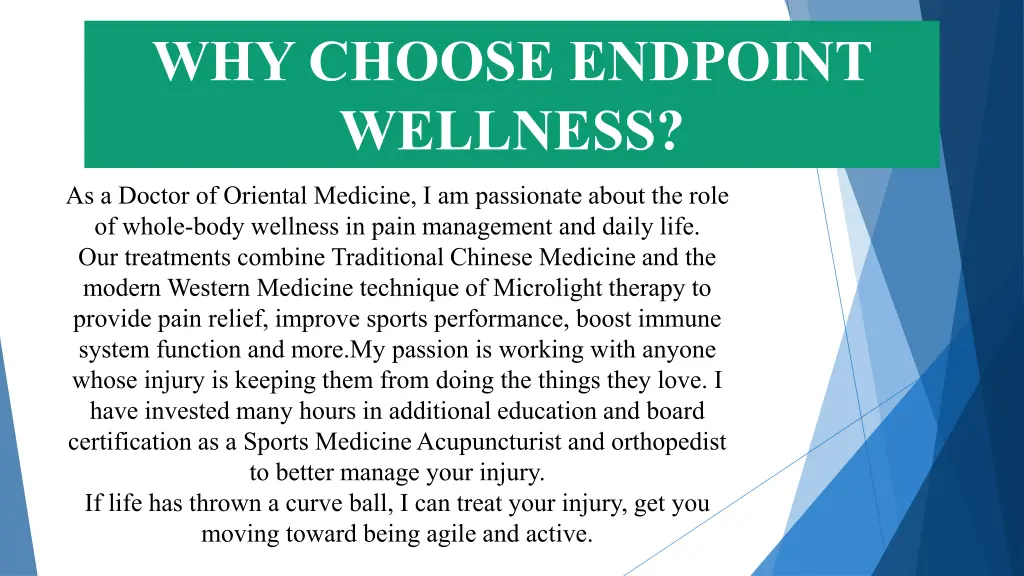 why choose endpoint wellness