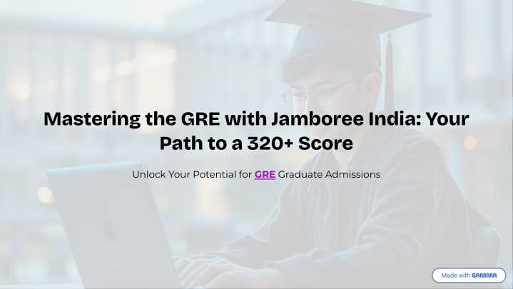 mastering the gre with jamboree india your path