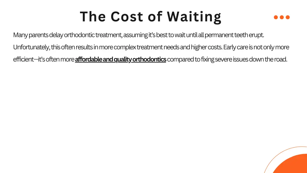 the cost of waiting