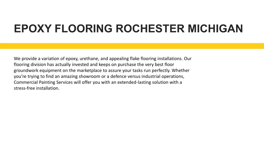 epoxy flooring rochester michigan 2