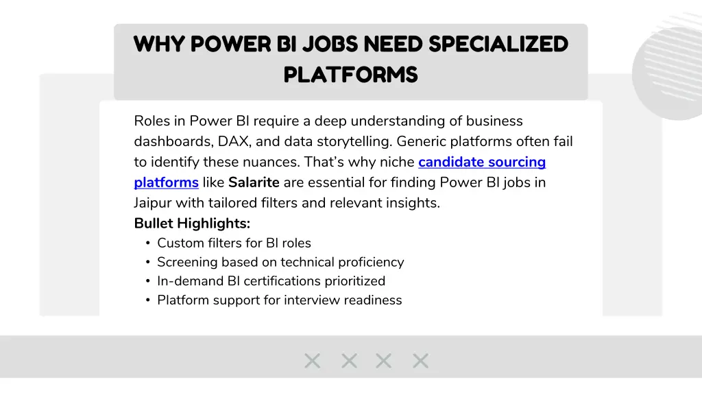 why power bi jobs need specialized platforms