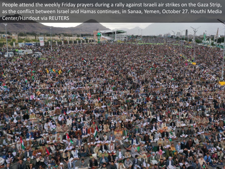 people attend the weekly friday prayers during