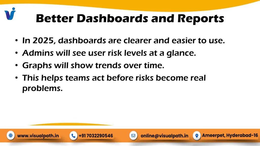 better dashboards and reports