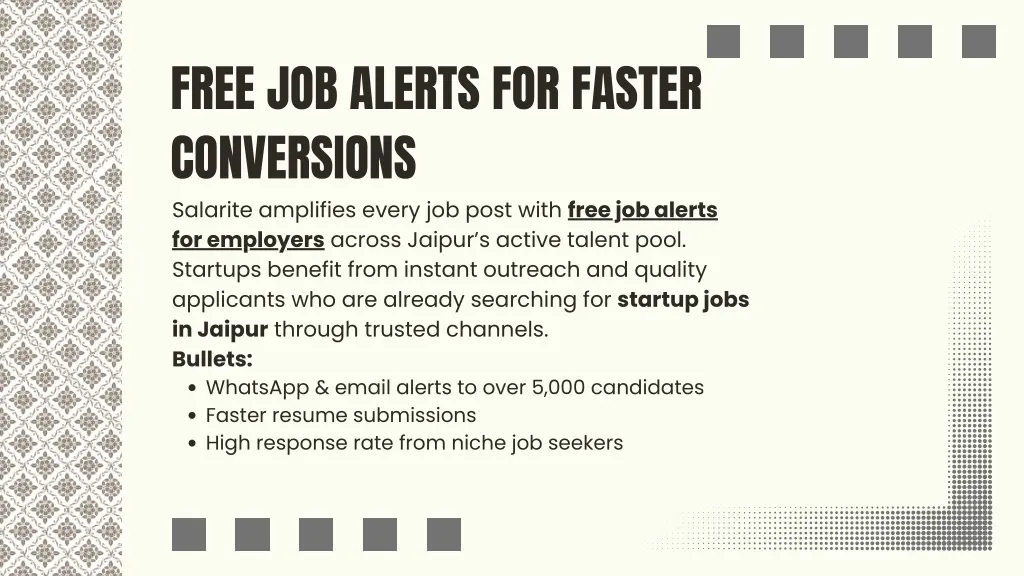 free job alerts for faster conversions salarite