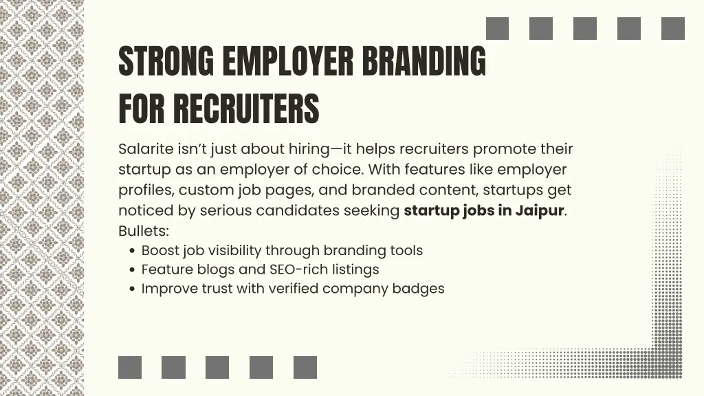 strong employer branding for recruiters salarite