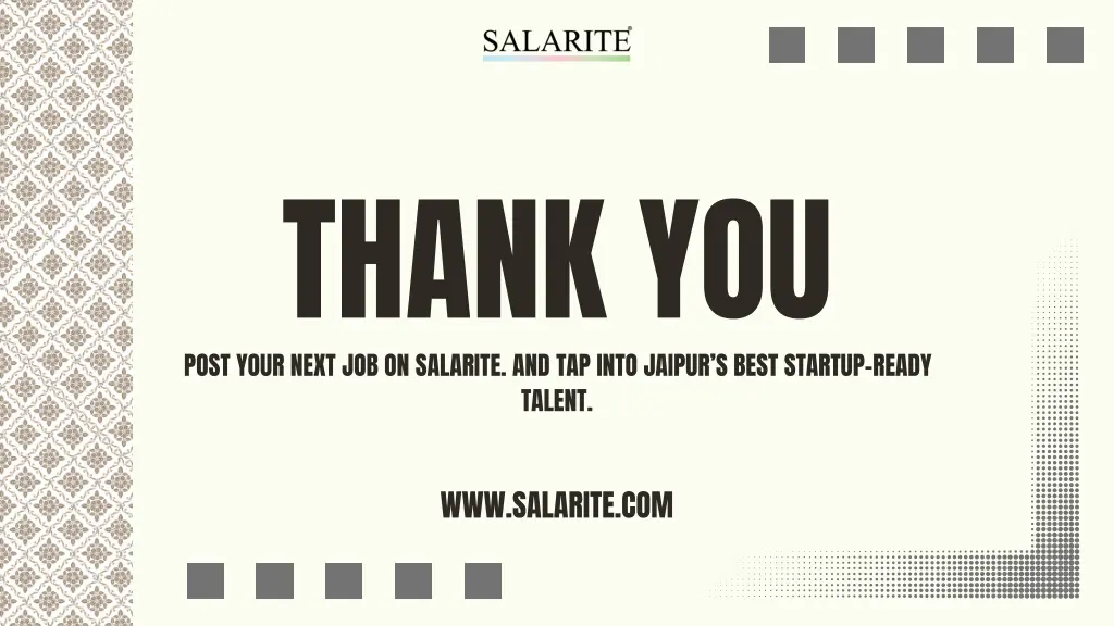 thank you post your next job on salarite