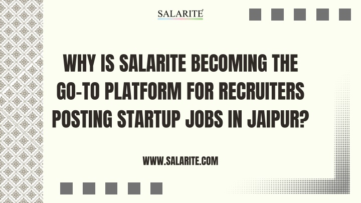 why is salarite becoming the go to platform
