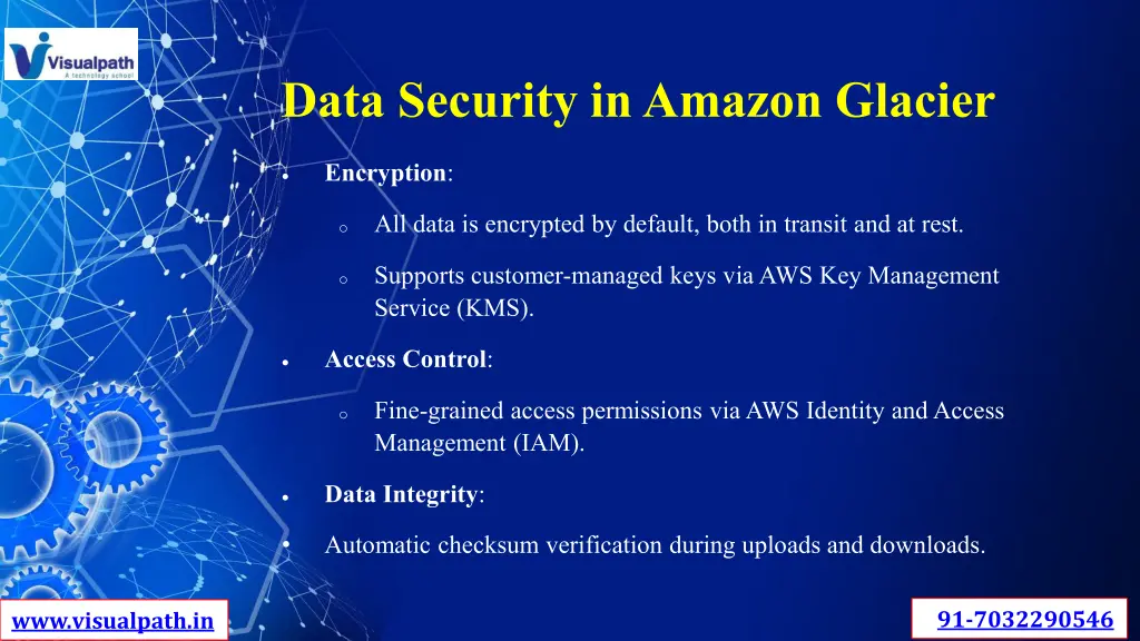 data security in amazon glacier