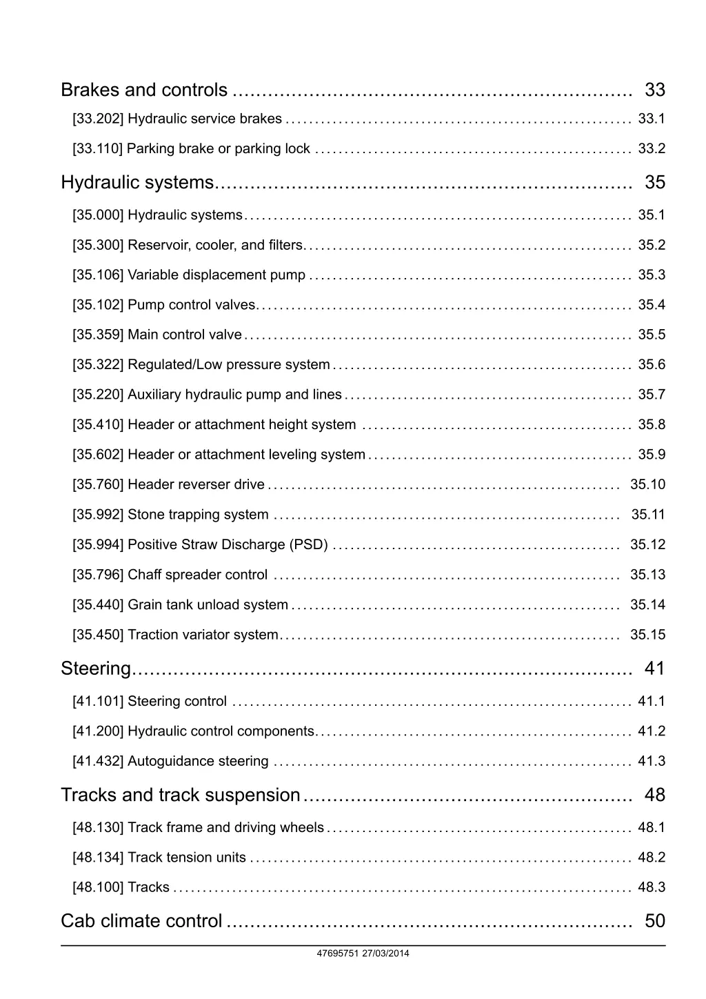 brakes and controls 33