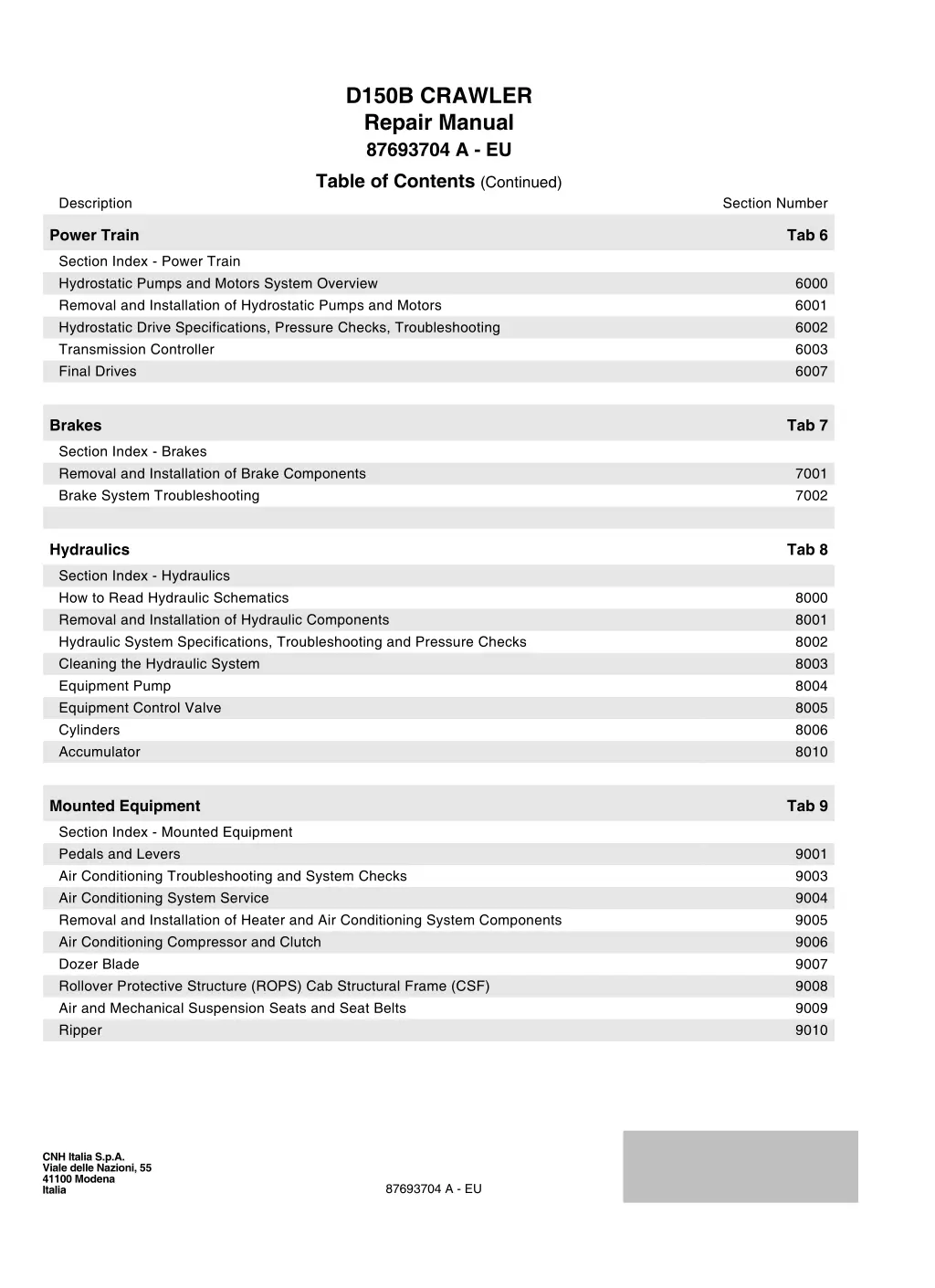 d150b crawler repair manual 87693704 a eu 1