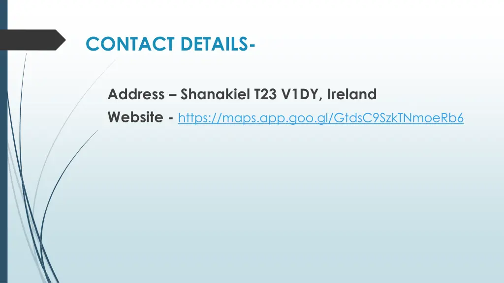 contact details