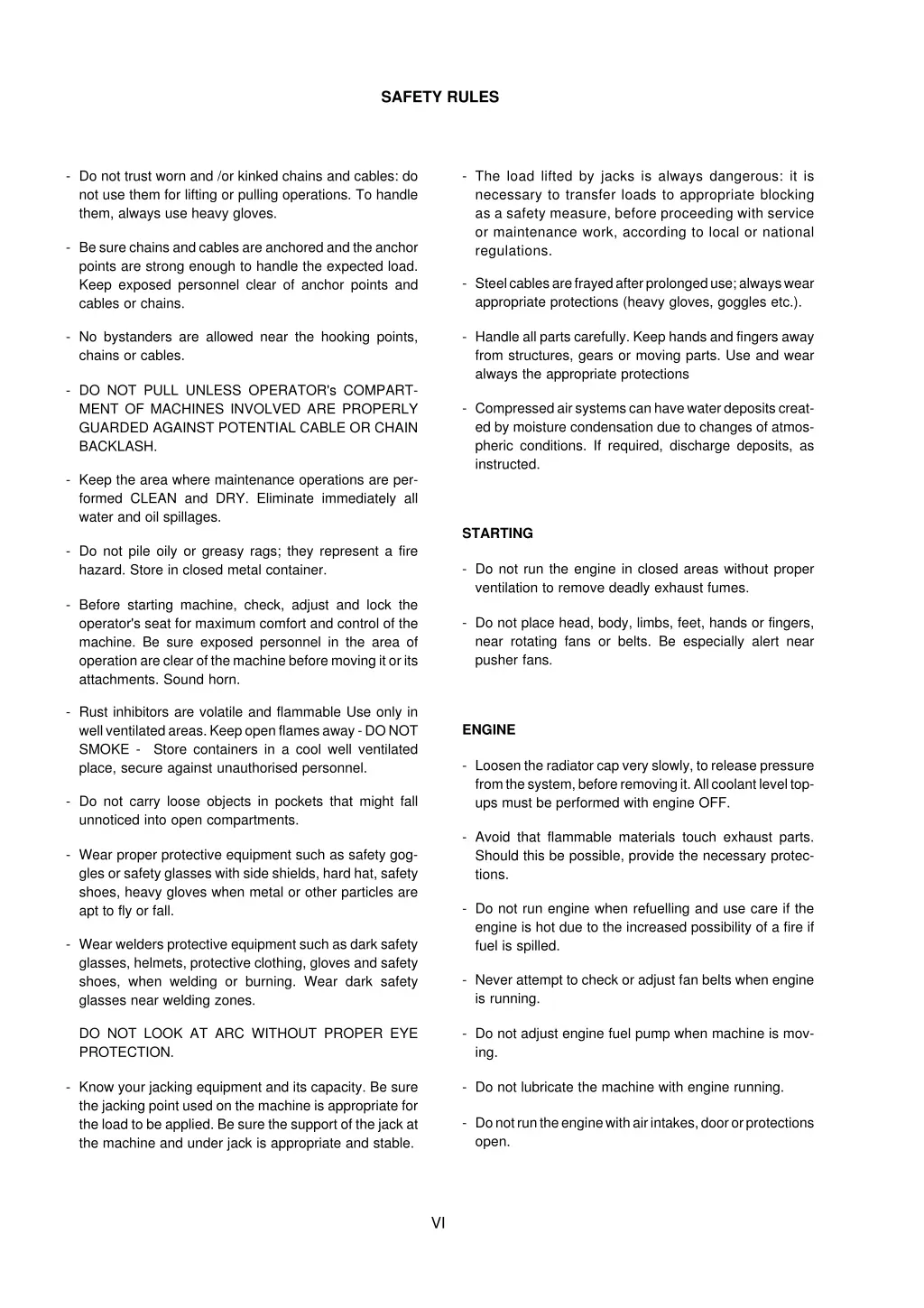 safety rules 4
