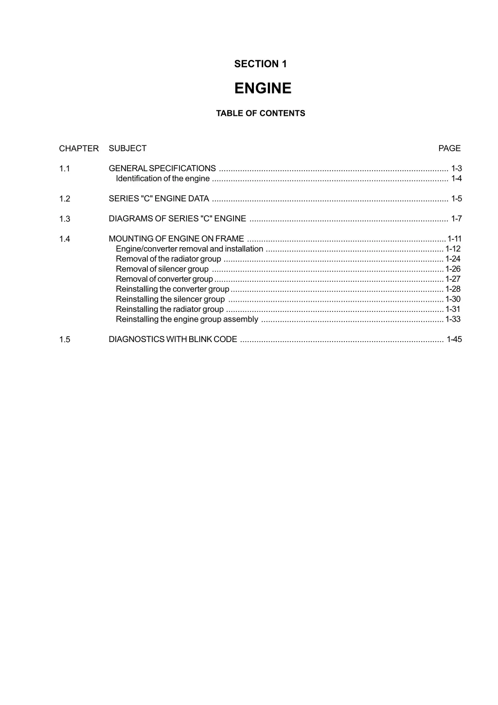 section 1 engine