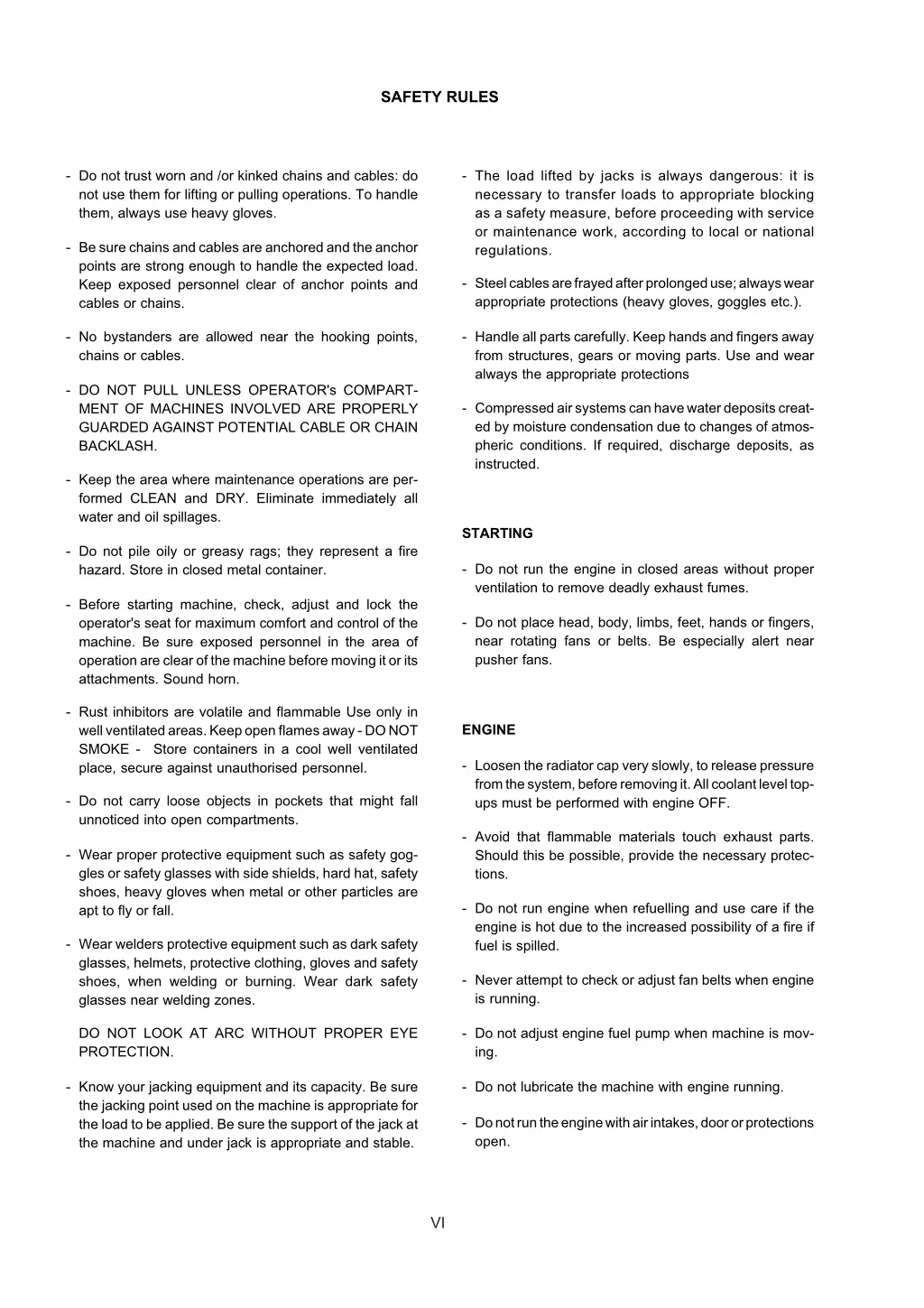 safety rules 4