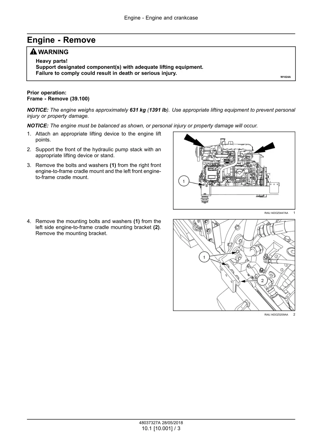 engine engine and crankcase