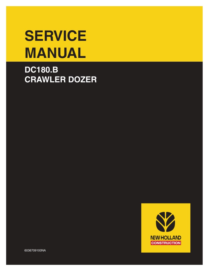 service manual dc180 b crawler dozer