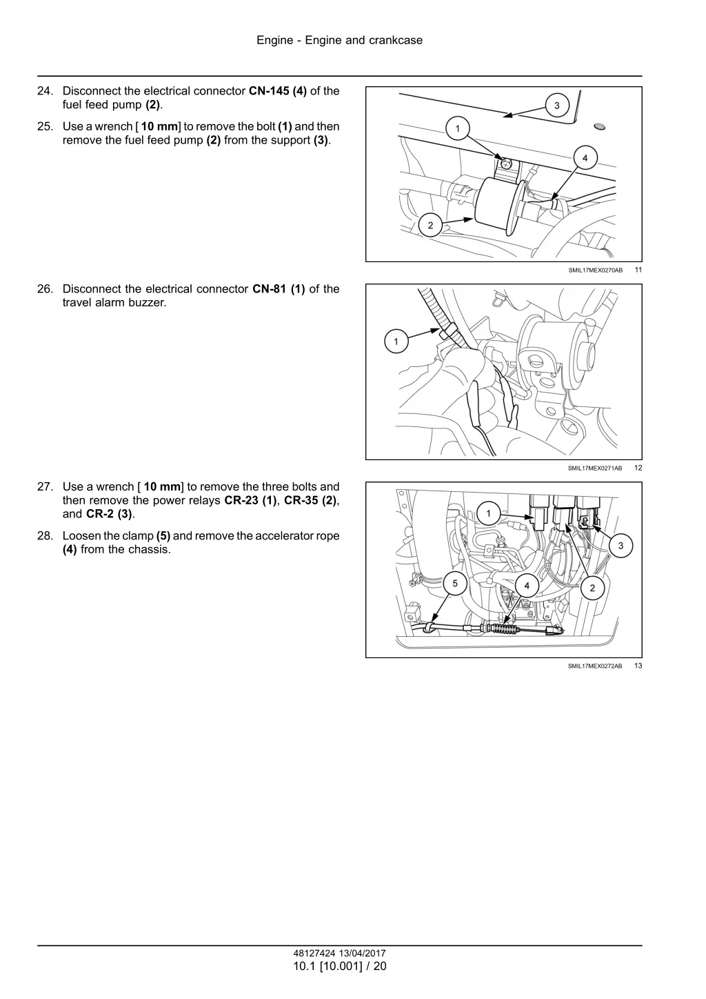 engine engine and crankcase 5