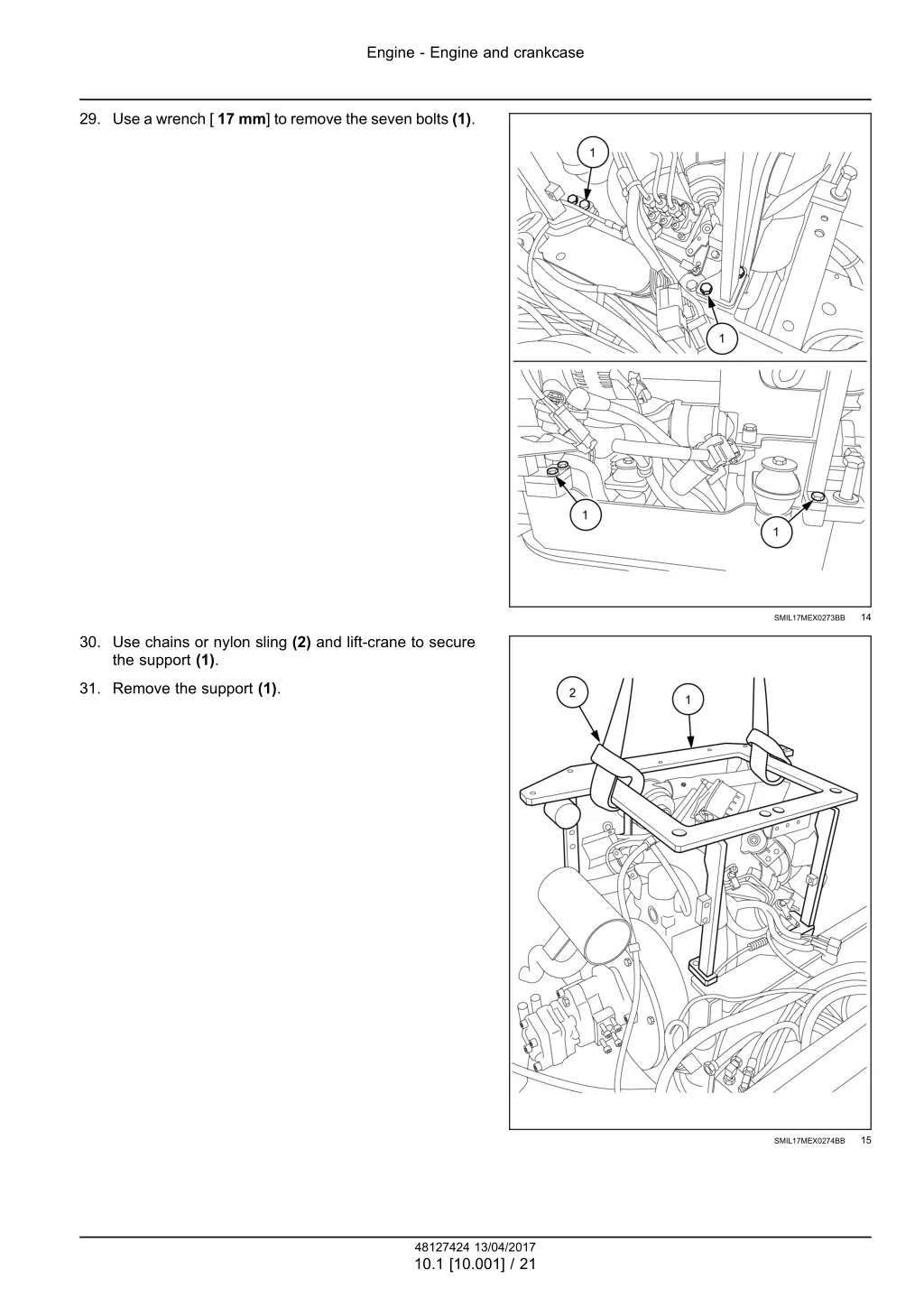 engine engine and crankcase 6