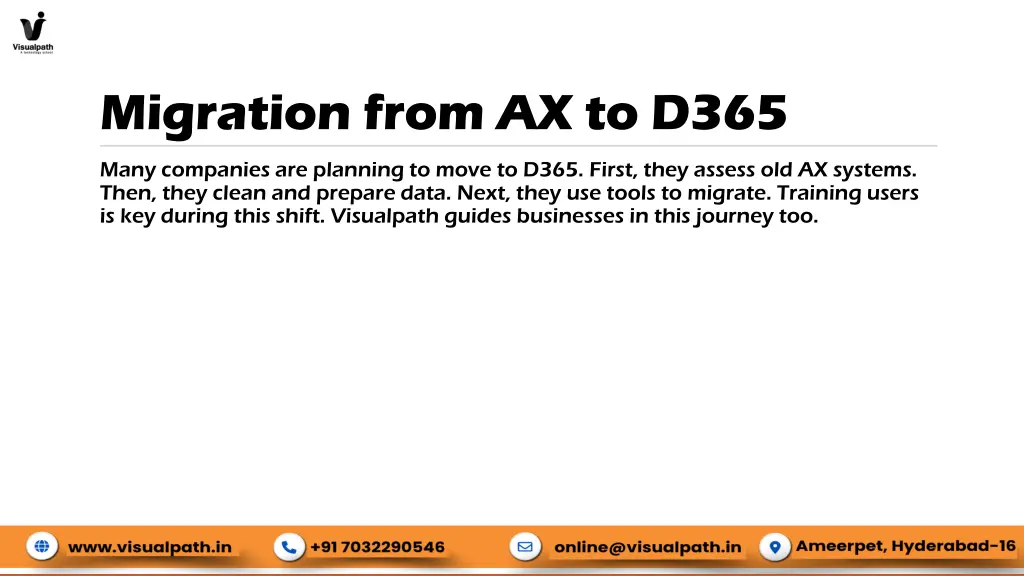 migration from ax to d365
