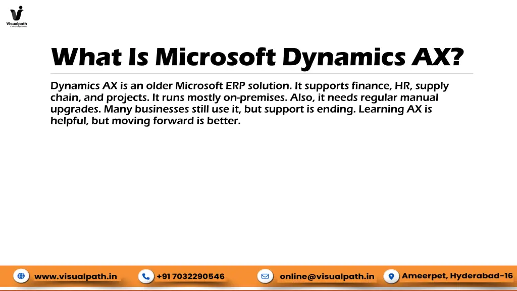 what is microsoft dynamics ax
