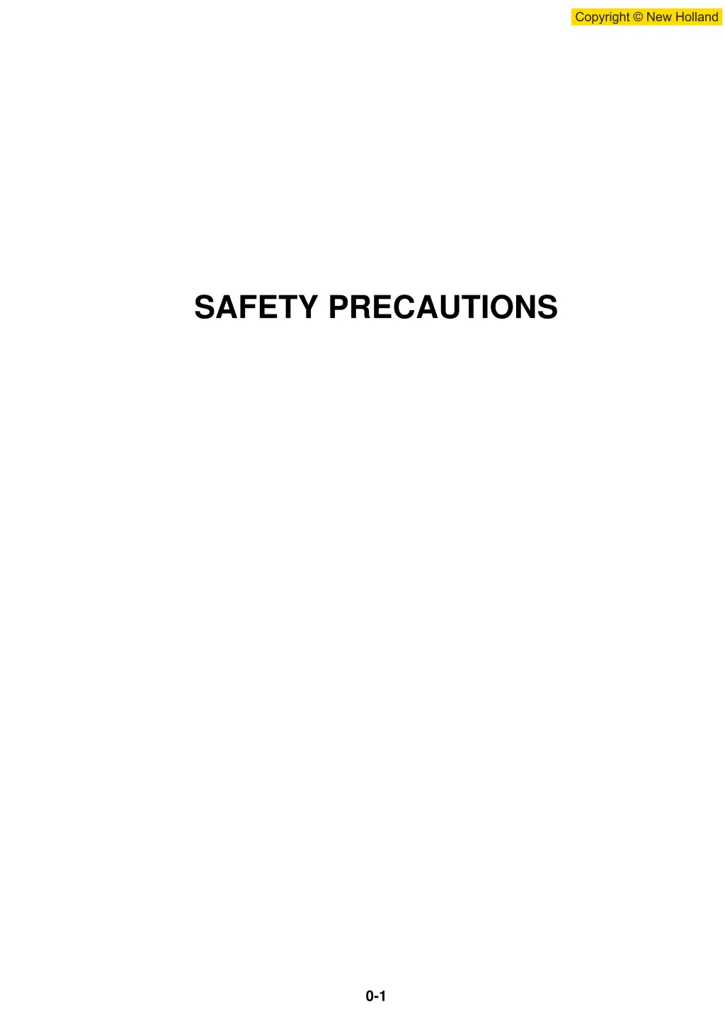 safety precautions