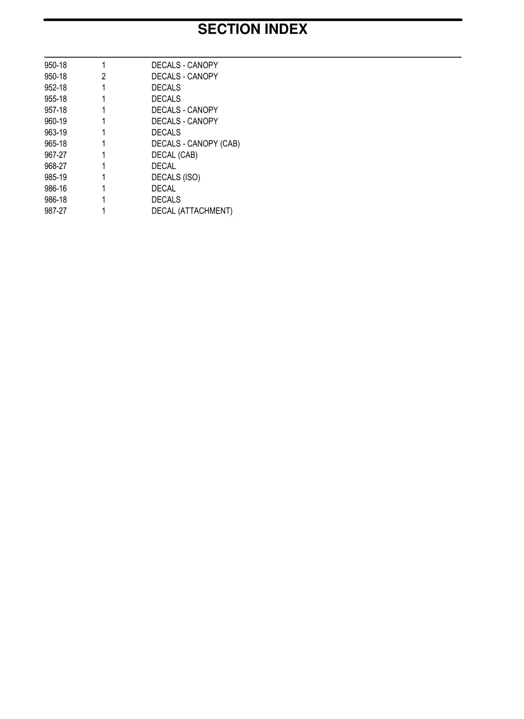 section index 2