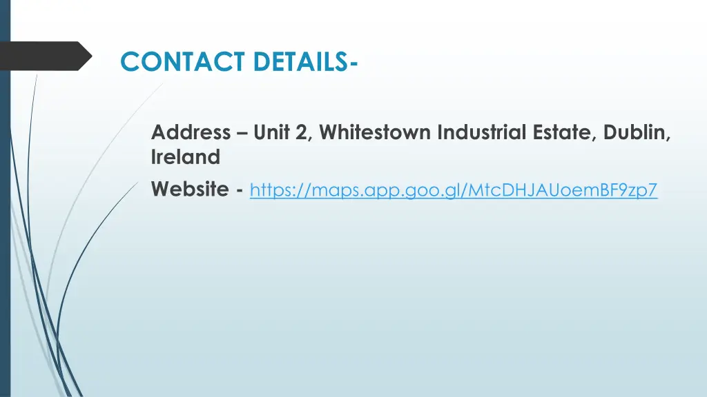 contact details