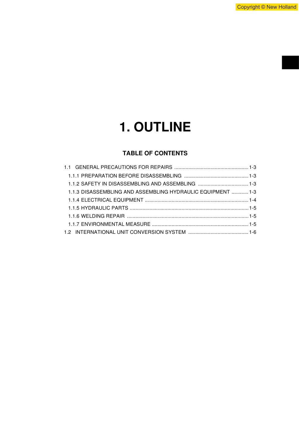 1 outline