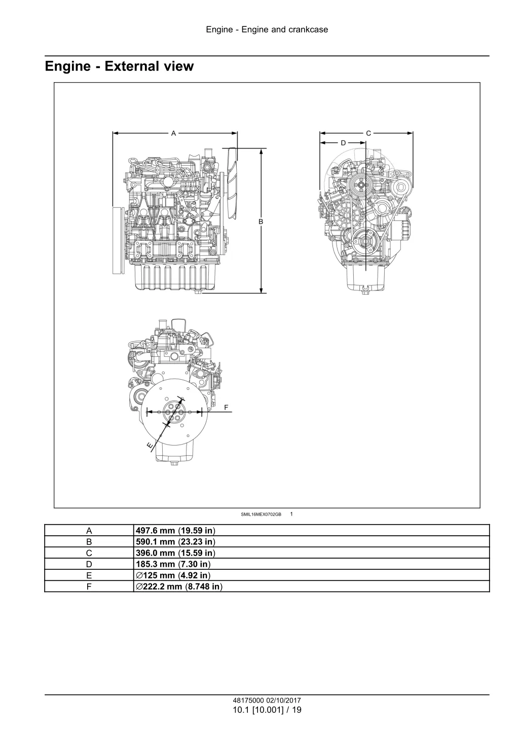 engine engine and crankcase