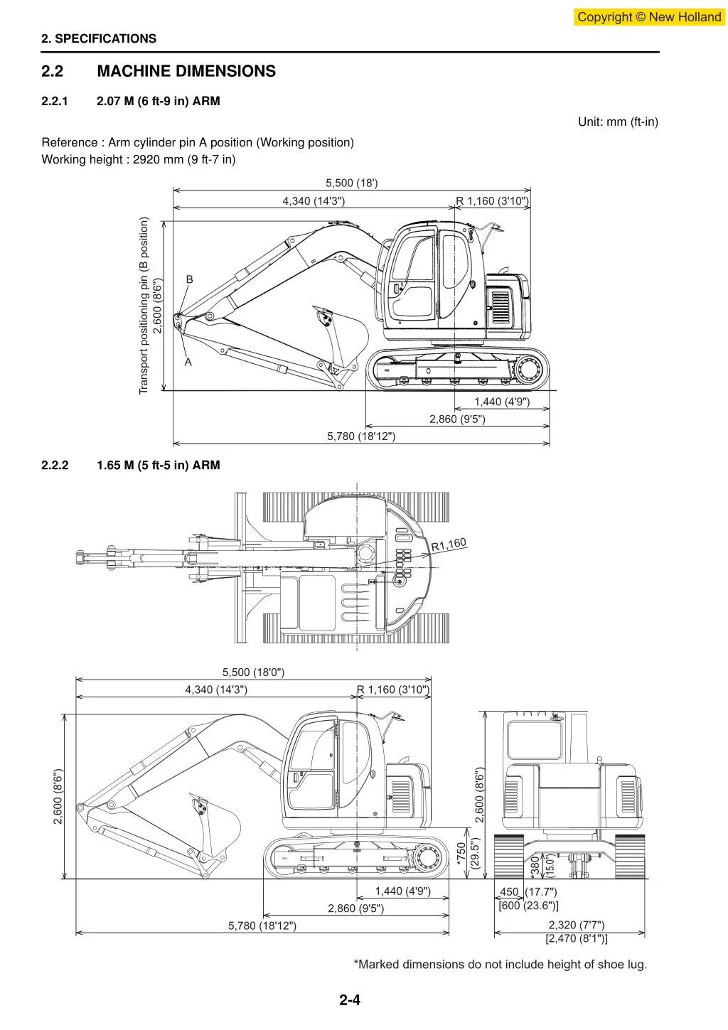 2 specifications 1