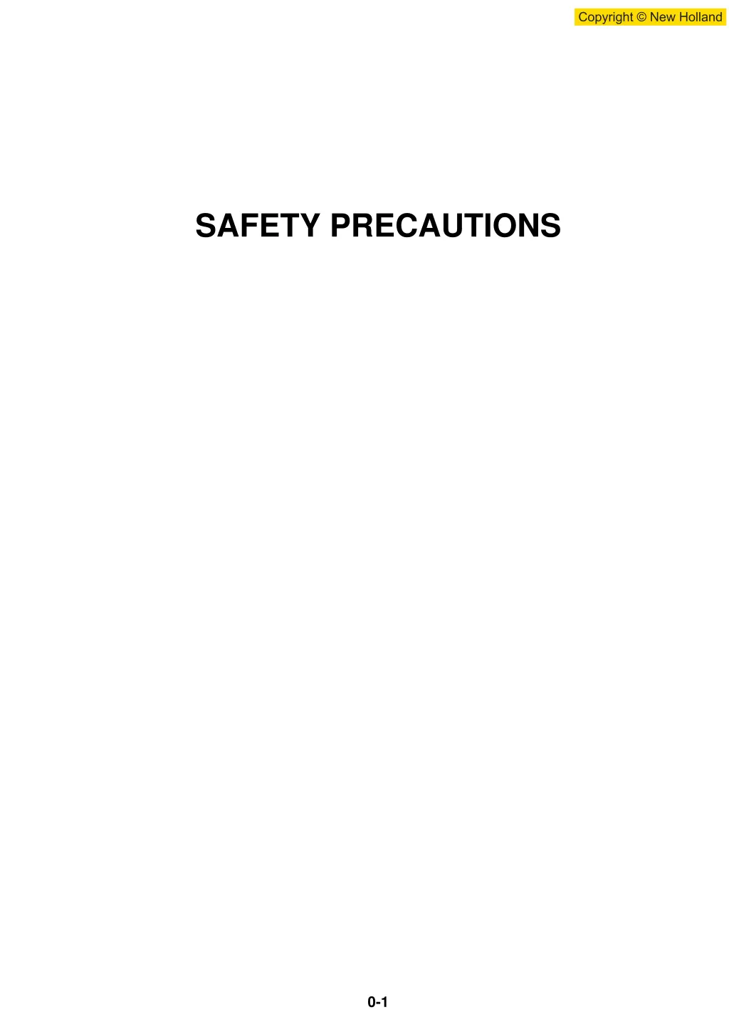 safety precautions