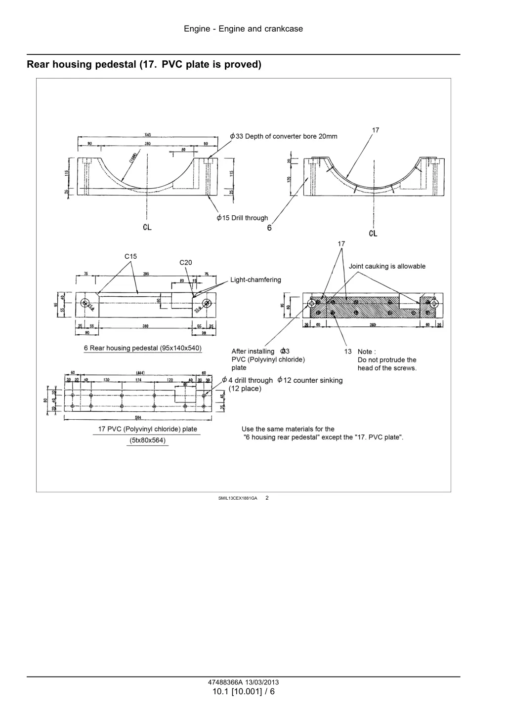 engine engine and crankcase 3
