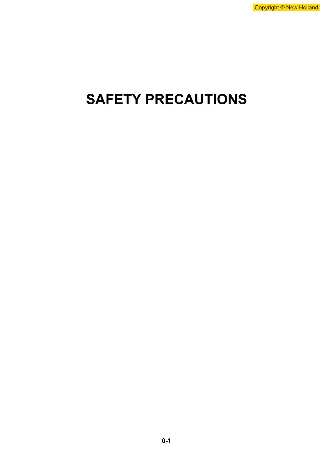 safety precautions