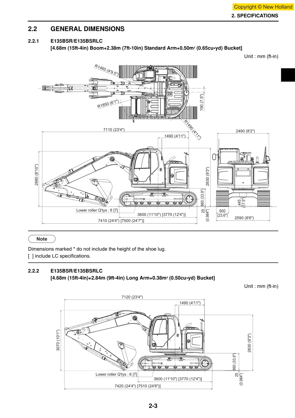 2 specifications 1