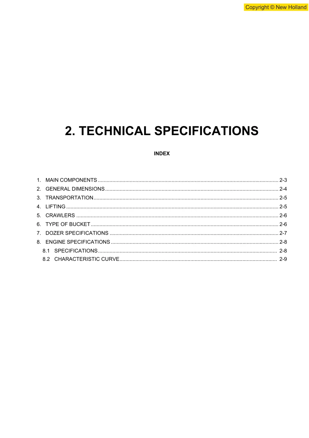 2 technical specifications