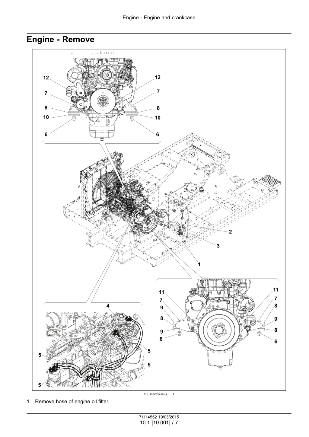 engine engine and crankcase 4