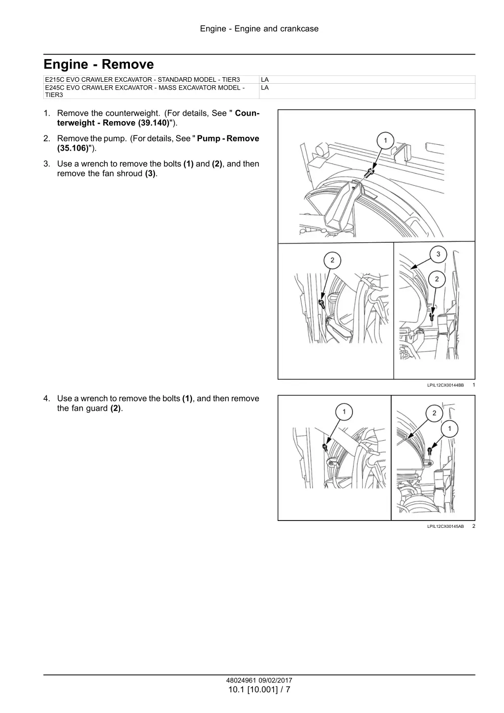 engine engine and crankcase 4
