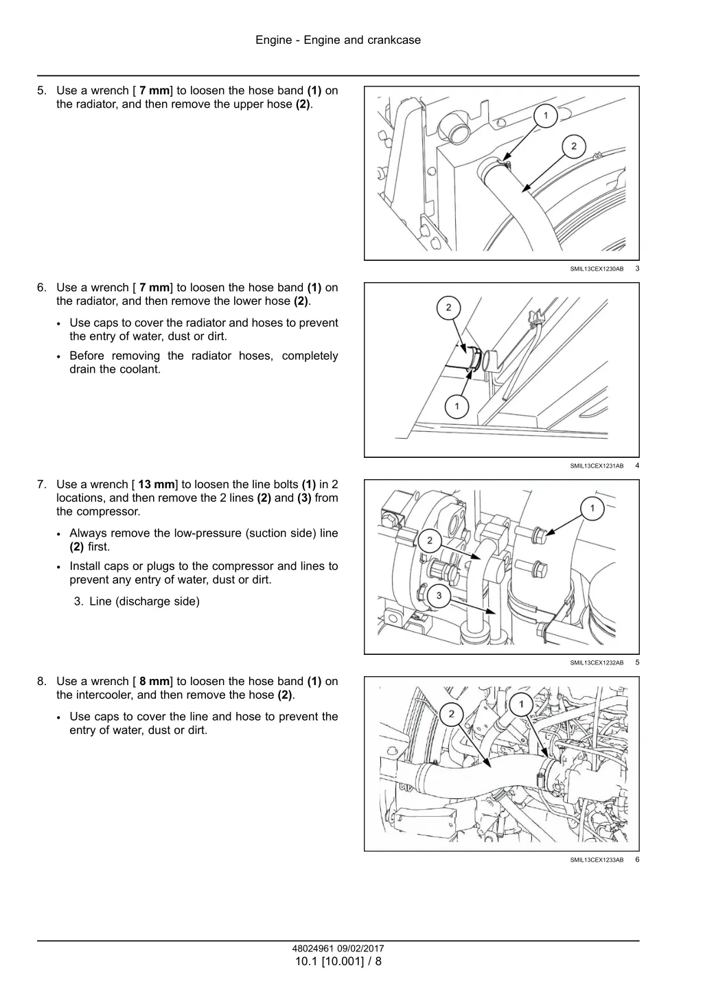engine engine and crankcase 5