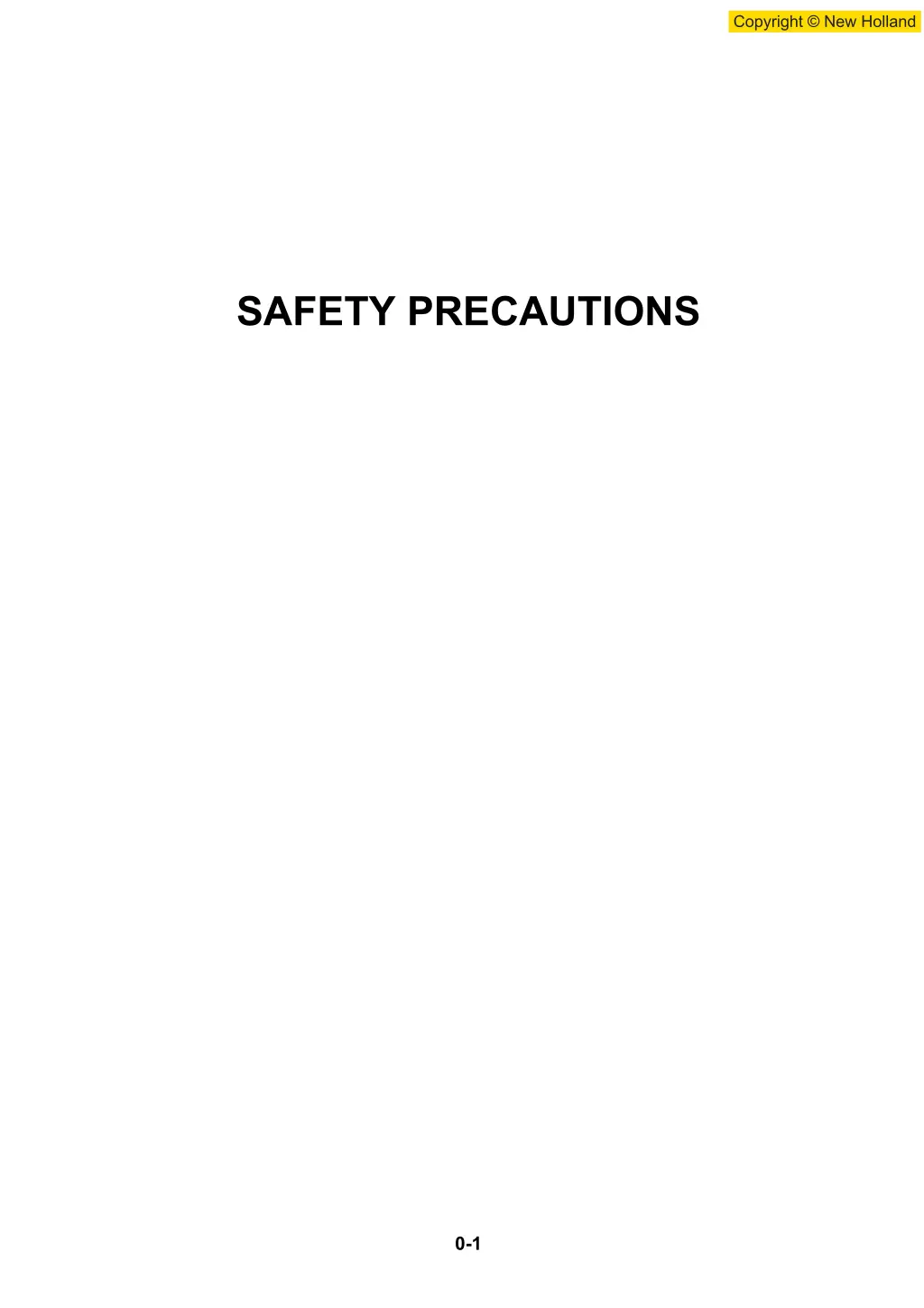 safety precautions