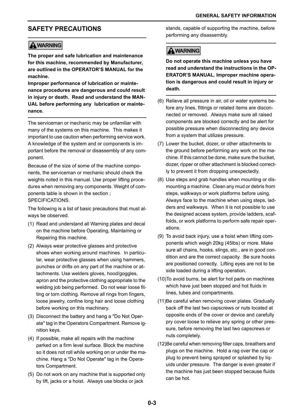 general safety information 1