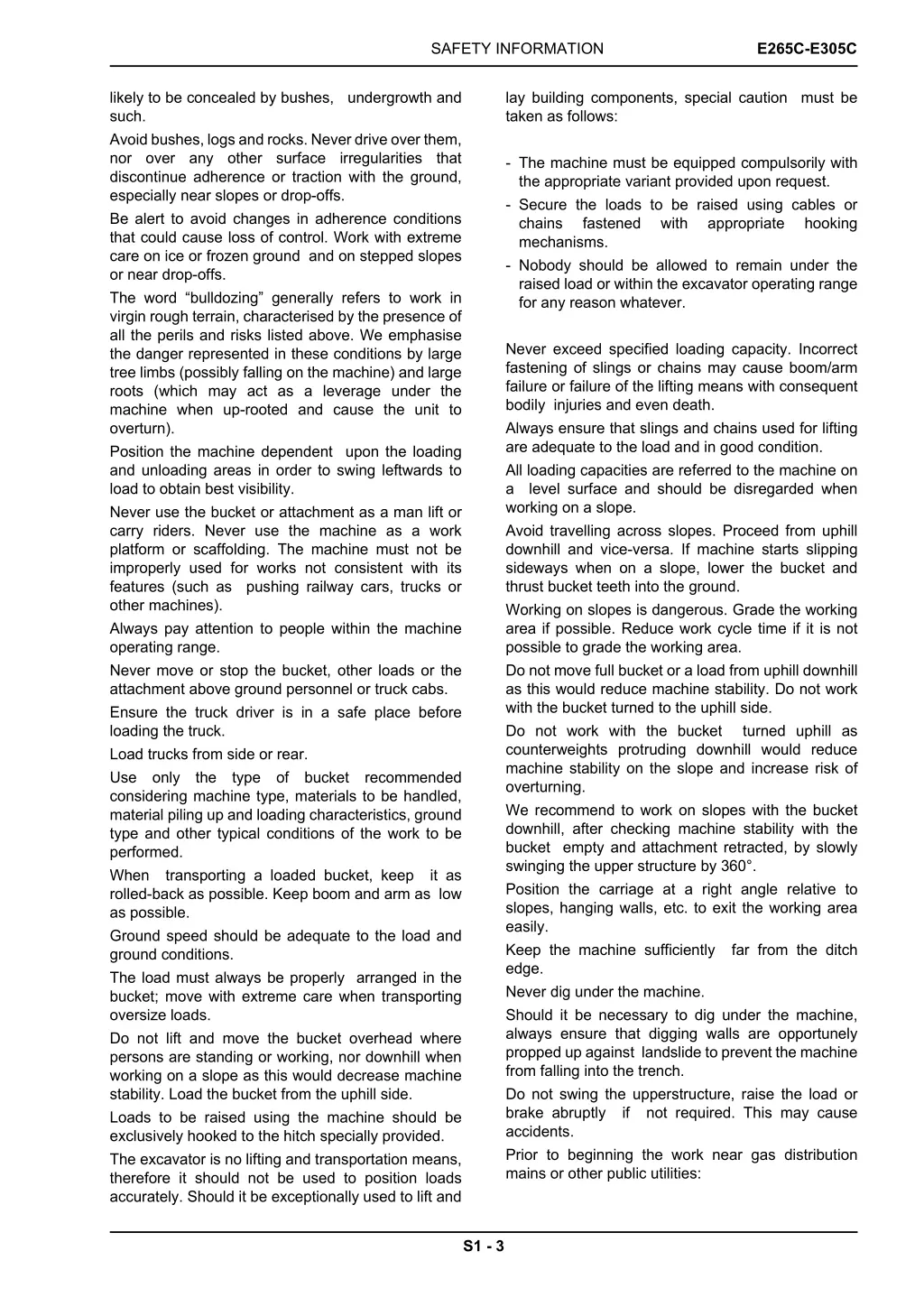 safety information 1