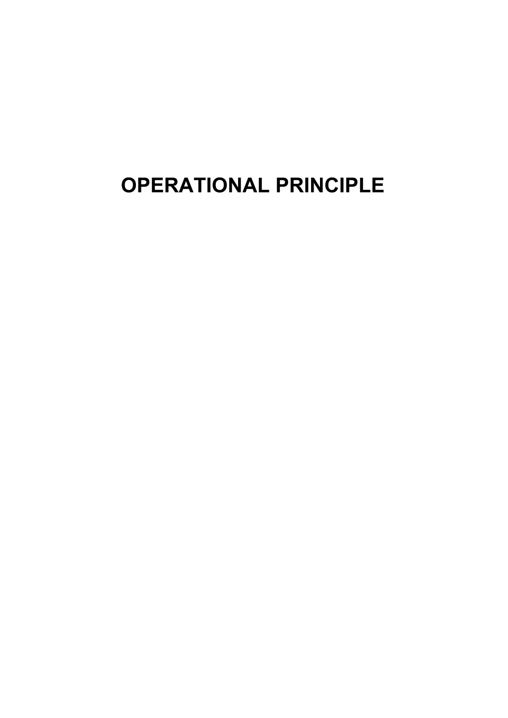 operational principle