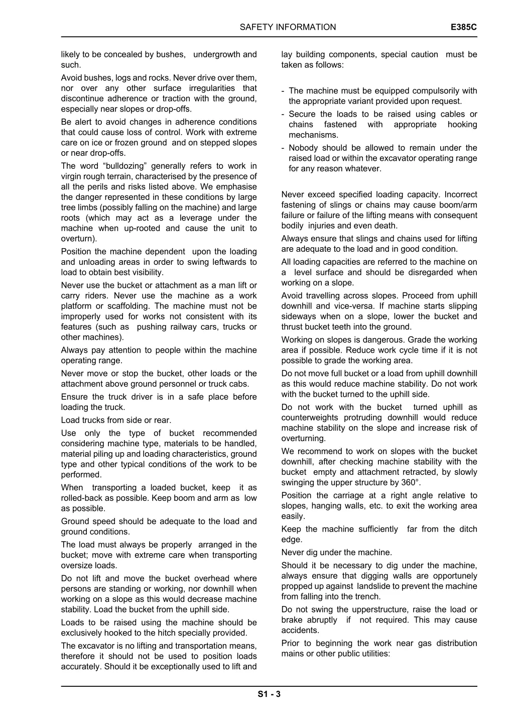 safety information 1
