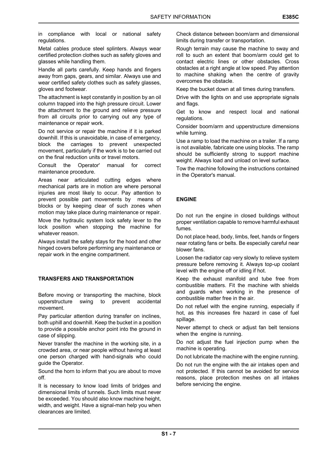 safety information 3