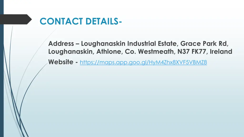 contact details