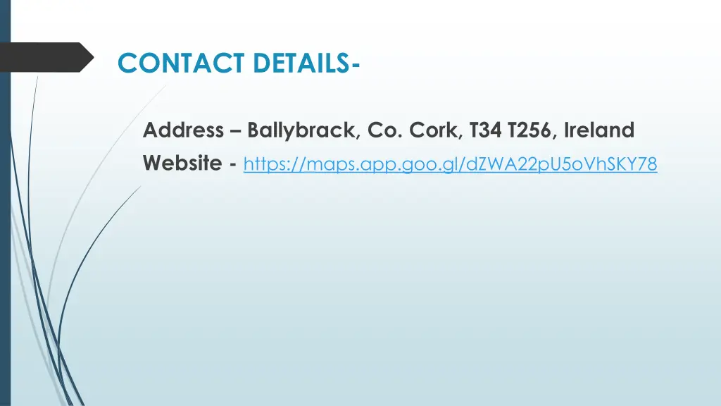contact details