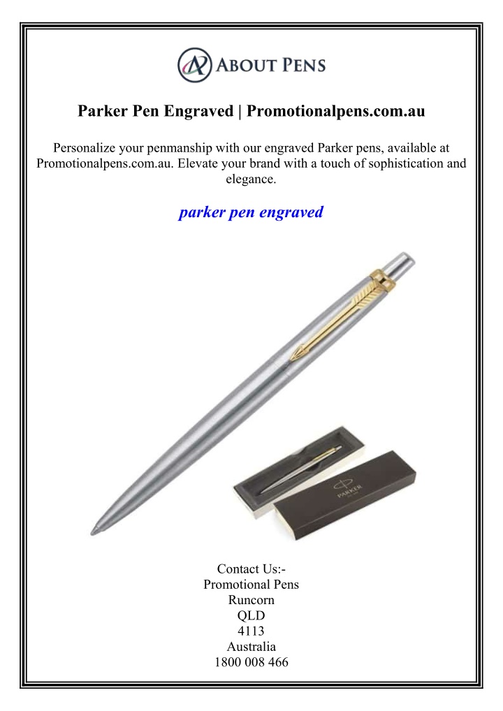 parker pen engraved promotionalpens com au