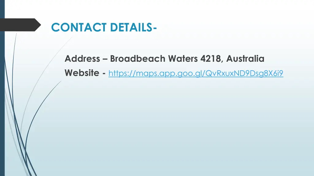 contact details